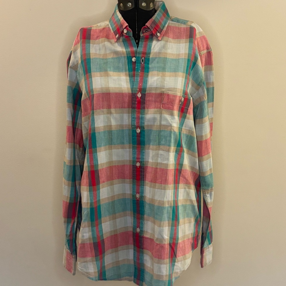 🐾Boston Traders🐾 Plaid Button Down Shirt